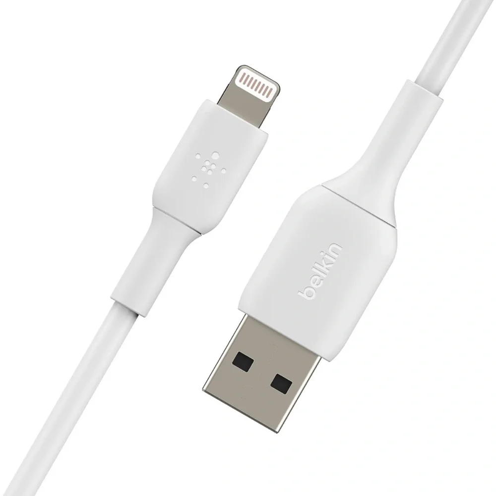 Belkin BoostCharge Lightning Cable - 9.8ft/3M - Apple iPhone Charger - White